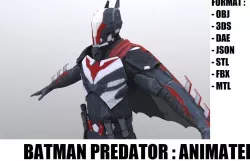 Batman Predator Low-poly  3D model
