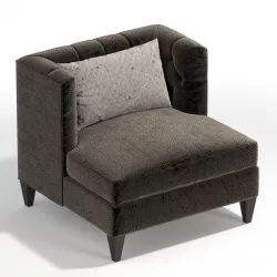 Bernhardt  - Abbey Armless Chair 3D model