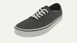 Black shoes vans trainer 3D model
