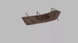 boat obj fbx mb ma dae files Low-poly  3D model