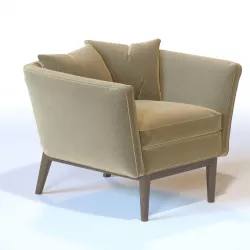 BRIGHT AARON LOUNGE CHAIR 3D model