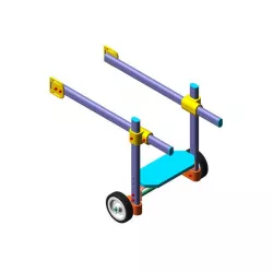 Canine prosthetic cart version II.