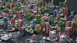 Cans Garbage 24 Types - 3D Asset Kit PBR Low-poly  3D model