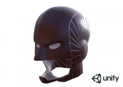 Captain Marvel Helmet Low-poly  3D model