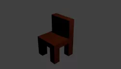 Chair Low-poly  3D model