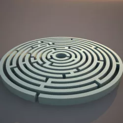 Circle Maze 3D model