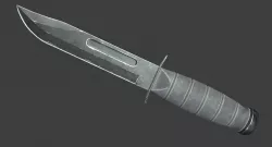 Combat Knife Low Poly Low-poly  3D model
