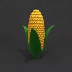Corn cartoon 3D model