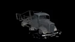 crash car Opel Blitz 3D model