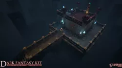 Dark Fantasy Kit Low-poly  3D model