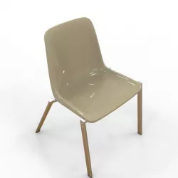 Dora Ergonomic Plastic School Chair 3D model