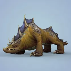 Fantasy Wild Monster Animal Low-poly  3D model