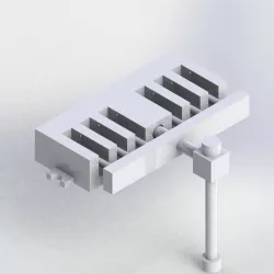 fixture for production of 20x40x20 block