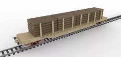 Flat Log Car