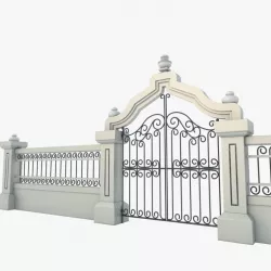 Gate Decorative 3D model