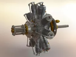 Gnome Rotary Engine