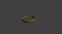 Gold Ring Low-poly  3D model
