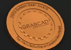 Golden Gear Challenge Coin