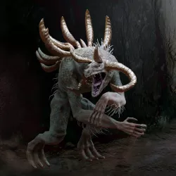 Green Cave Monster Low-poly  3D model