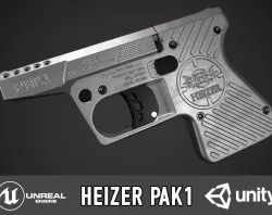 Heizer PAK1 Low-poly  3D model