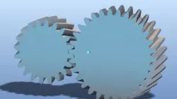 Helical gear assembly