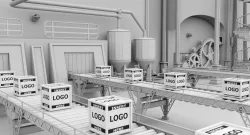 Interior Factory Scene 3D model