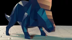 Low-Poly Triceratops Low-poly  3D model