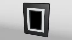 Matte Frame Low-poly  3D model