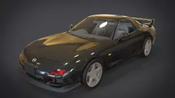 Mazda RX-7 Low-poly  3D model