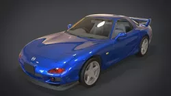 Mazda RX-7 Low-poly  3D model