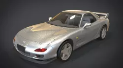Mazda RX-7 Low-poly  3D model