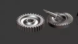 mechanical gears  3D model