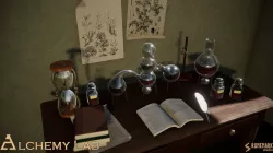 Medieval Alchemy Lab Low-poly  3D model