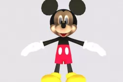 Mickey Mouse Low-poly  3D model