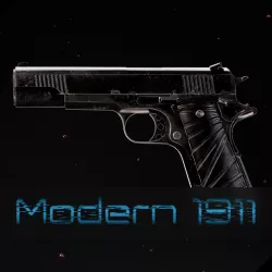 Modern 1911 Low-poly  3D model
