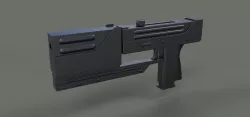 Modified MAC-11 from movie Blade 3D model
