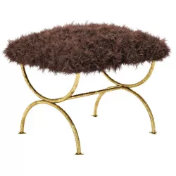 Mongolian Square Stool 3D model
