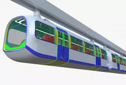 Monorail train II 3D model