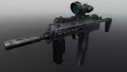 MP7 gun Low-poly  3D model