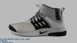 Nike Air Presto Mid Utility Cool Gray 3D Model  Low-poly  3D model