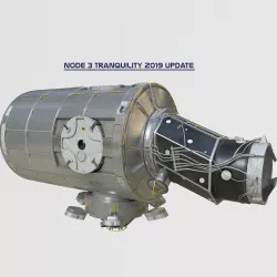 Node Three Tranquility module on ISS 3D model
