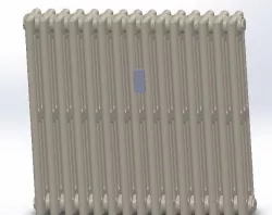 Old School cast iron radiator with Heat cost allocators
