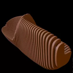Parametric bench 3D model