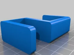Parametric Desk Hook w/ Hole for Headphone Cable