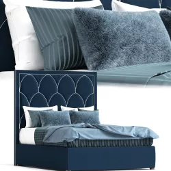  Petals Queen Bed 3D model