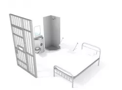 prison cell object 3D model