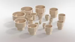 Reduced socket. Config.: BSP 3/8"-1/4" ... 3"-2 1/2". | Муфта резьбовая переходная. Конфиг.:G3/8-1/4 ... G3-2 1/2.