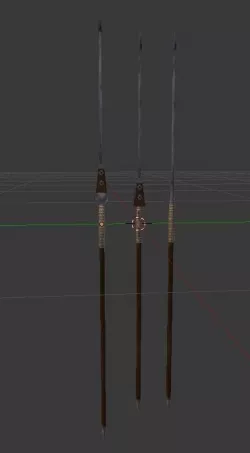 Roman Pilum Low-poly  3D model