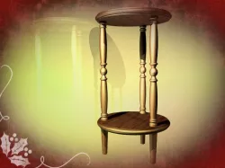 Round small table