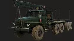 Russian Truck Ural 4320 3D model